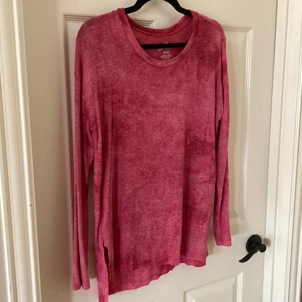 American Eagle Tie Dye Pink Ultra Soft Pullover Sweater Top Blouse Small S EUC